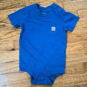 Carhartt Royal Blue Baby Onesie with Pocket